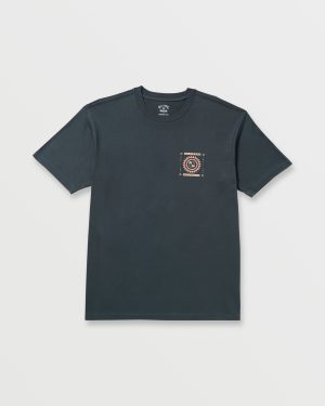 Spun Out Premium Tee – Aged Indigo