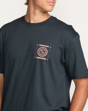 Spun Out Premium Tee – Aged Indigo