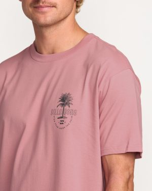 Calm Palm Premium Tee – Dusty Pink