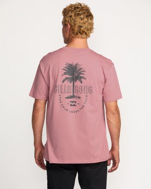 Calm Palm Premium Tee – Dusty Pink