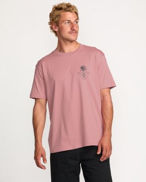 Calm Palm Premium Tee – Dusty Pink