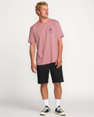 Calm Palm Premium Tee – Dusty Pink