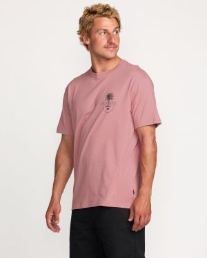 Calm Palm Premium Tee – Dusty Pink