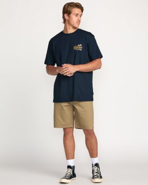 Skull Island Premium Tee – Navy