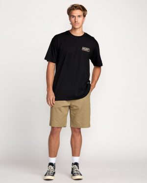 Walled Regular Tee – Black