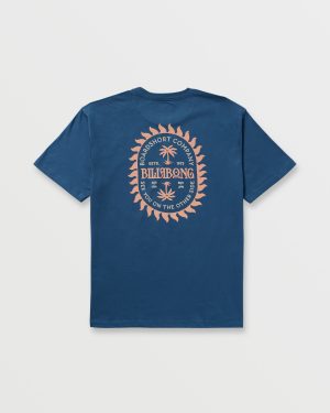 Sun Rays Regular Tee – Deep Blue