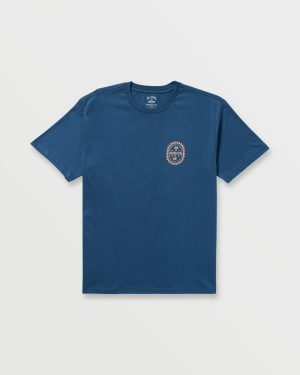 Sun Rays Regular Tee – Deep Blue
