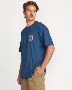 Sun Rays Regular Tee – Deep Blue