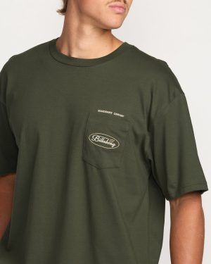 Bad Dog Pocket Regular Tee – Olive