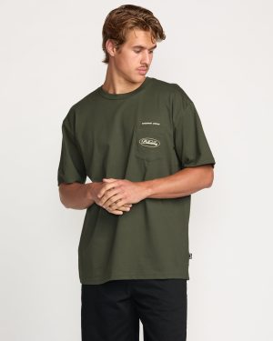 Bad Dog Pocket Regular Tee – Olive