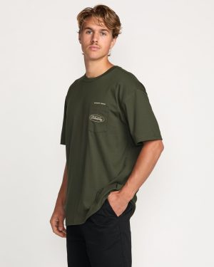 Bad Dog Pocket Regular Tee – Olive