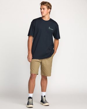 Checking In Regular Tee – Aged Indigo