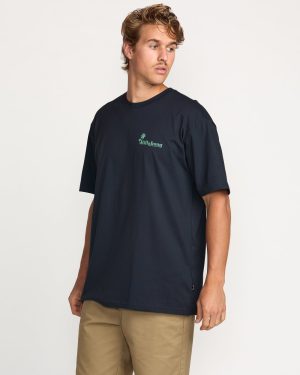 Checking In Regular Tee – Aged Indigo