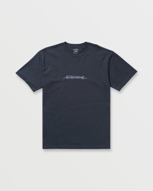 Triple Up Regular Tee – Aged Indigo