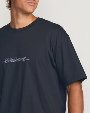 Triple Up Regular Tee – Aged Indigo