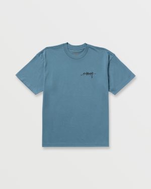 Bracket Script OG Tee – Carolina Blue