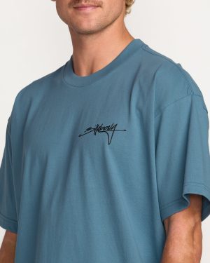 Bracket Script OG Tee – Carolina Blue