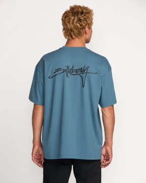 Bracket Script OG Tee – Carolina Blue