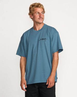 Bracket Script OG Tee – Carolina Blue