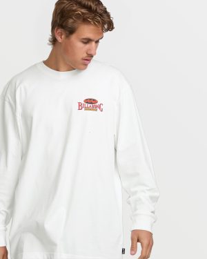 Double Spread OG Long Sleeve Tee – White