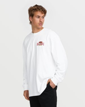 Double Spread OG Long Sleeve Tee – White
