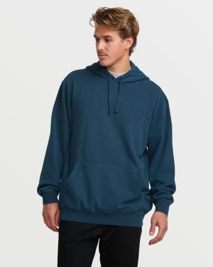 Wave Washed Pullover Sweatshirt – Midnight