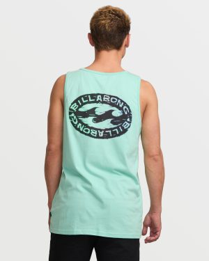 Stretch Wave Premium Tank – Bermuda