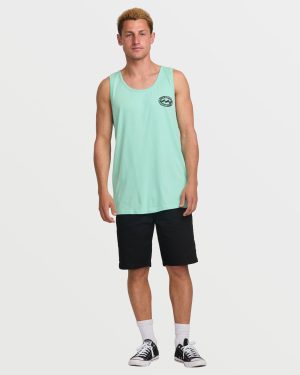 Stretch Wave Premium Tank – Bermuda