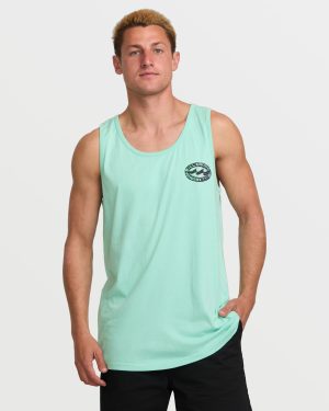 Stretch Wave Premium Tank – Bermuda