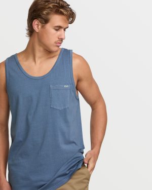 Essential Premium Wave Wash Tank – Slate Blue