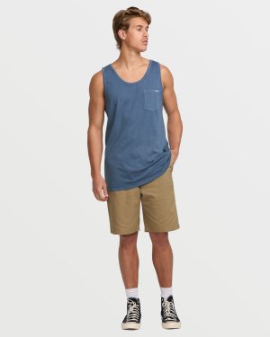 Essential Premium Wave Wash Tank – Slate Blue