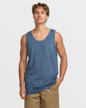 Essential Premium Wave Wash Tank – Slate Blue