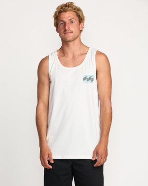 Crayon Wave Premium Tank – Off White