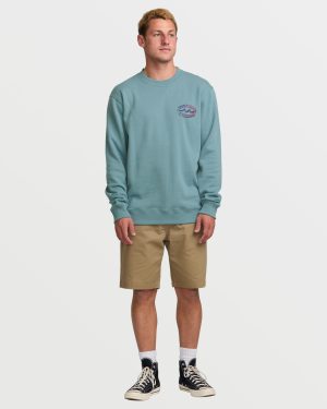 Short Sands Crew Sweatshirt – Washed Blue
