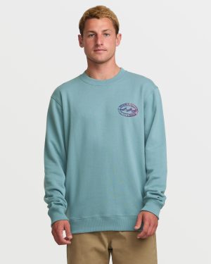 Short Sands Crew Sweatshirt – Washed Blue