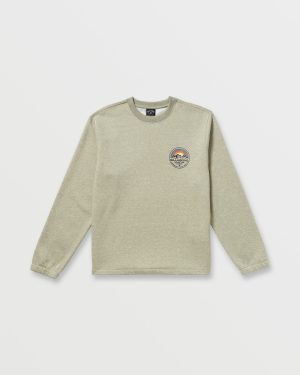 Compass Crew Sweatshirt – Sage Heather