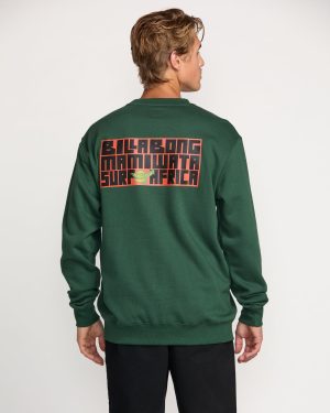 Billabong x Mami Wata Surf Africa Crew Sweatshirt – Forest