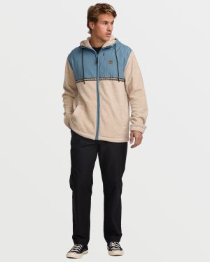 Boundary Lite Zip Sweatshirt – Bleached Sand