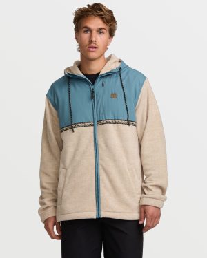 Boundary Lite Zip Sweatshirt – Bleached Sand