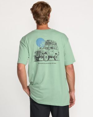 Making Tracks A/Div Tee – Mist Green