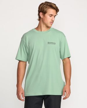 Making Tracks A/Div Tee – Mist Green