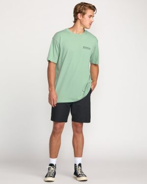 Making Tracks A/Div Tee – Mist Green