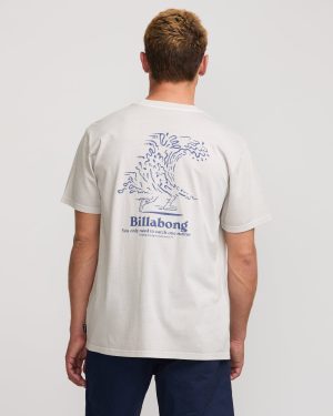 Catch One Premium Wave Wash Tee – Silver