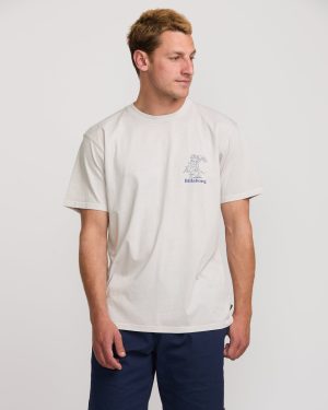 Catch One Premium Wave Wash Tee – Silver