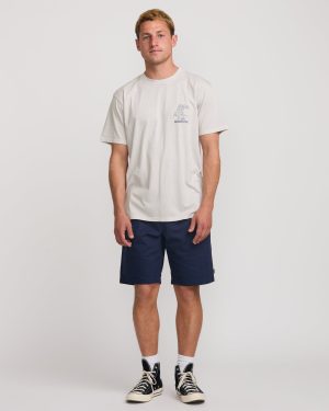 Catch One Premium Wave Wash Tee – Silver