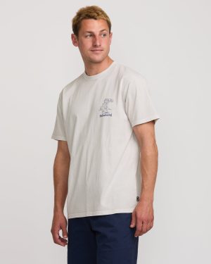 Catch One Premium Wave Wash Tee – Silver