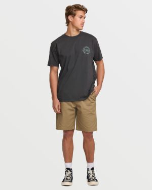 Big Dave Premium Wave Wash Tee – Washed Black