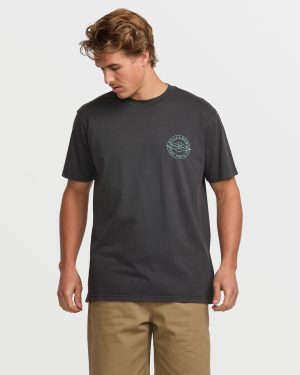 Big Dave Premium Wave Wash Tee – Washed Black