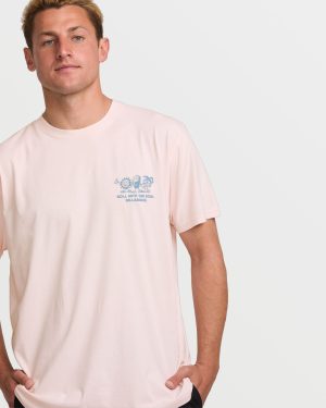 Roll Premium Wave Wash Tee – Light Pink