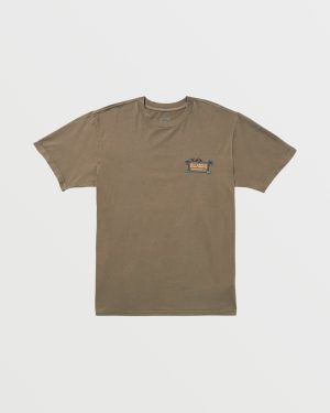 No Vacancy Premium Wave Wash Tee – Brown
